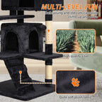 Furniture of America Cat Tree Multi-Level Cat Tower with Ladder, Platforms and Condos