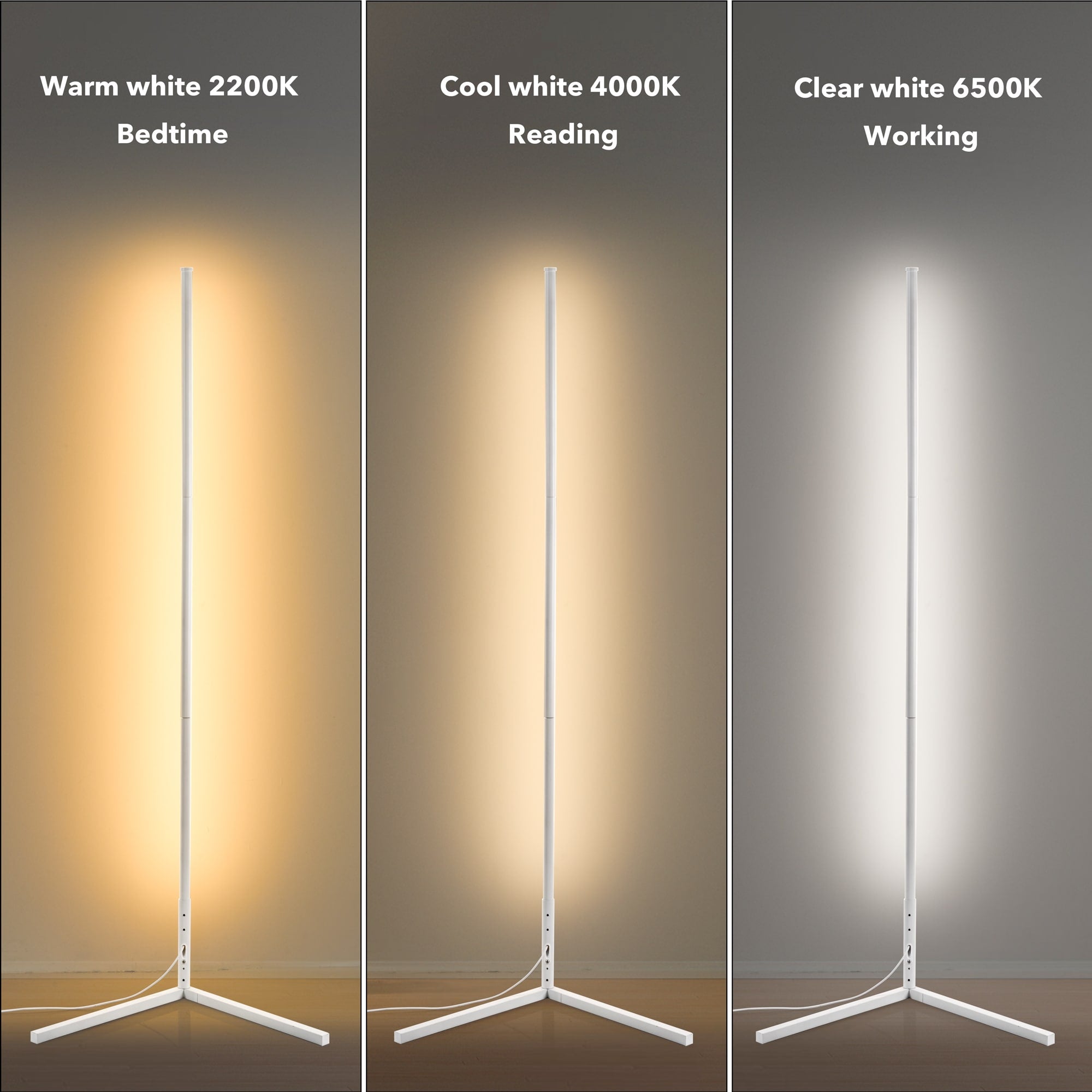 55 RGB Metal Corner Lamp Minimalist LED Floor Lamp