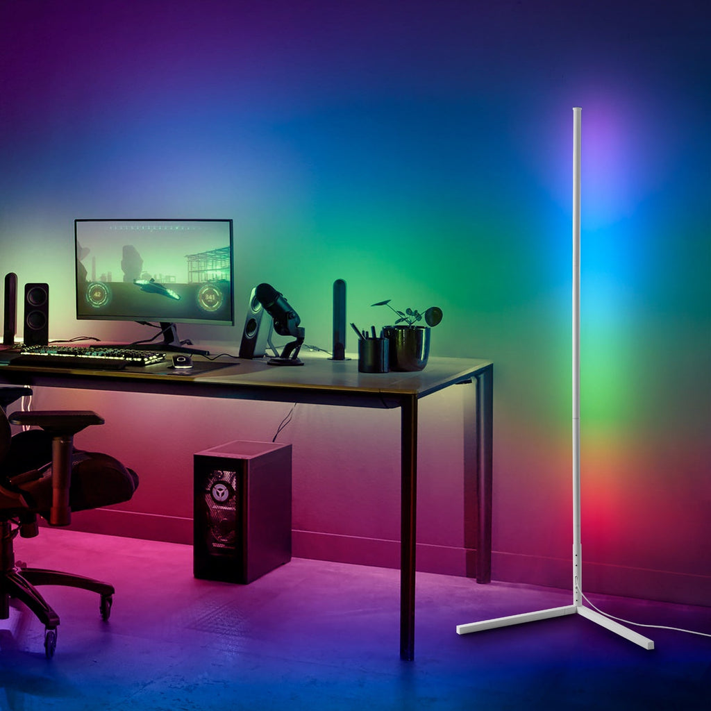 55 RGB Metal Corner Lamp Minimalist LED Floor Lamp