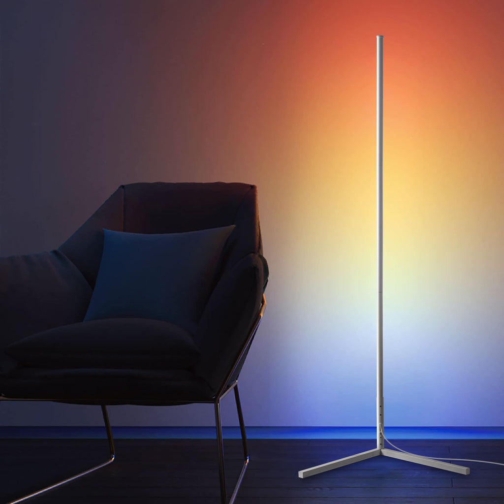 55 RGB Metal Corner Lamp Minimalist LED Floor Lamp