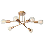 6 - Light Modern Metal 23.62'' Sputnik Semi-Flush Mount Ceiling Light