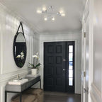 6 - Light Modern Metal 23.62'' Sputnik Semi-Flush Mount Ceiling Light