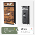 6-drawer Chest Vertical Dresser Storage Tower by Crestlive Products