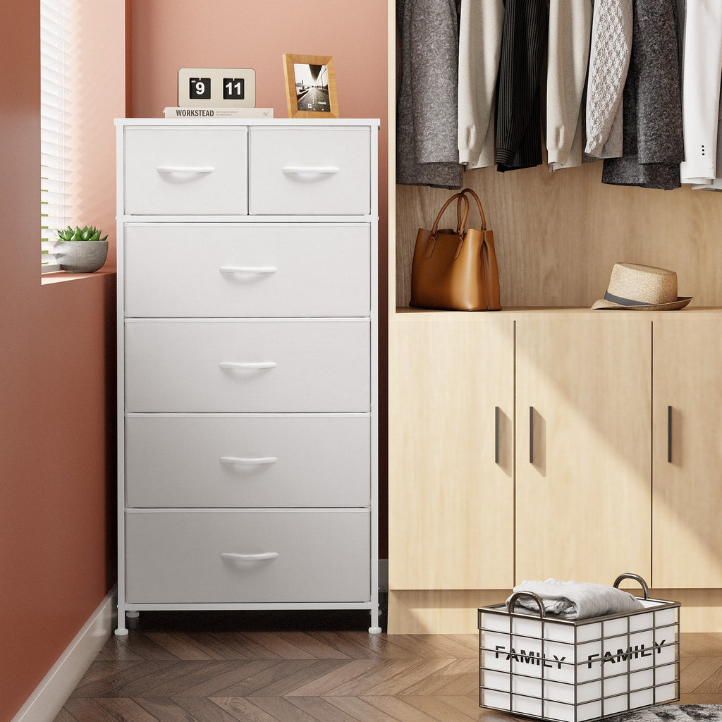 6-drawer Chest Vertical Dresser Storage Tower by Crestlive Products