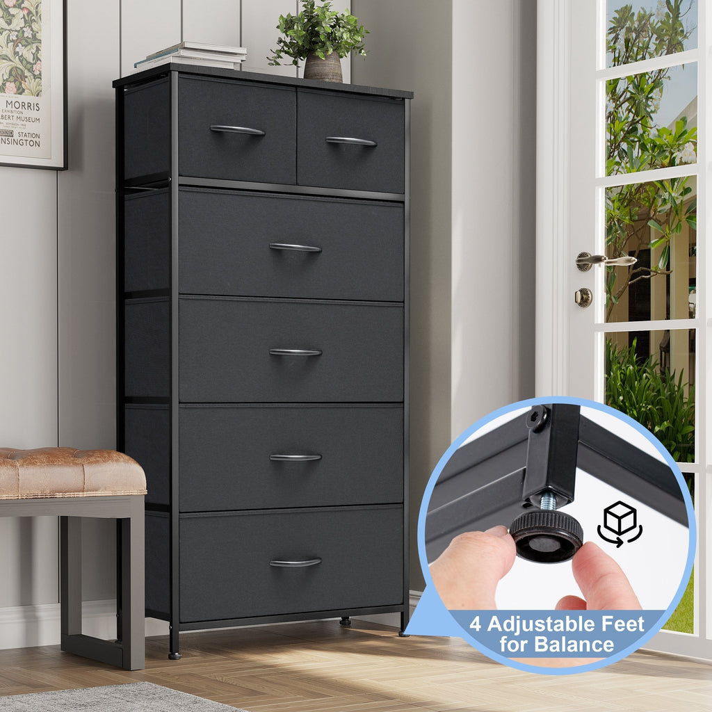 6-drawer Chest Vertical Dresser Storage Tower by Crestlive Products
