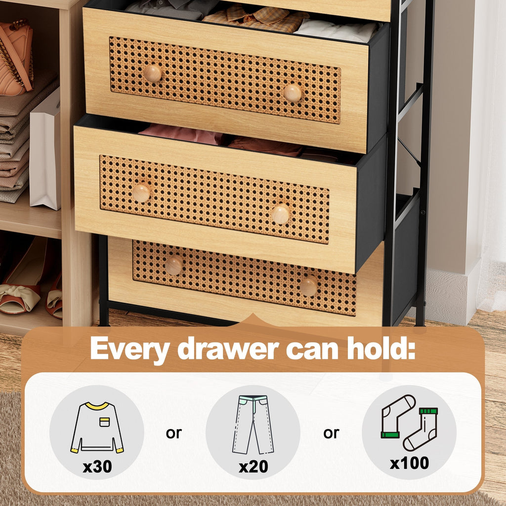 6-drawer Chest Vertical Dresser Storage Tower by Crestlive Products