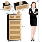 6-drawer Chest Vertical Dresser Storage Tower by Crestlive Products