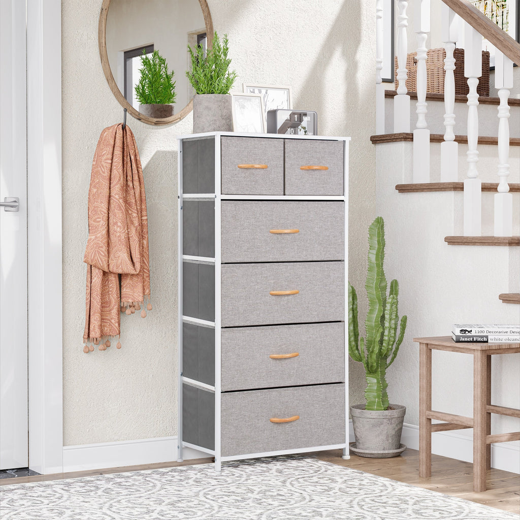 6-drawer Chest Vertical Dresser Storage Tower by Crestlive Products