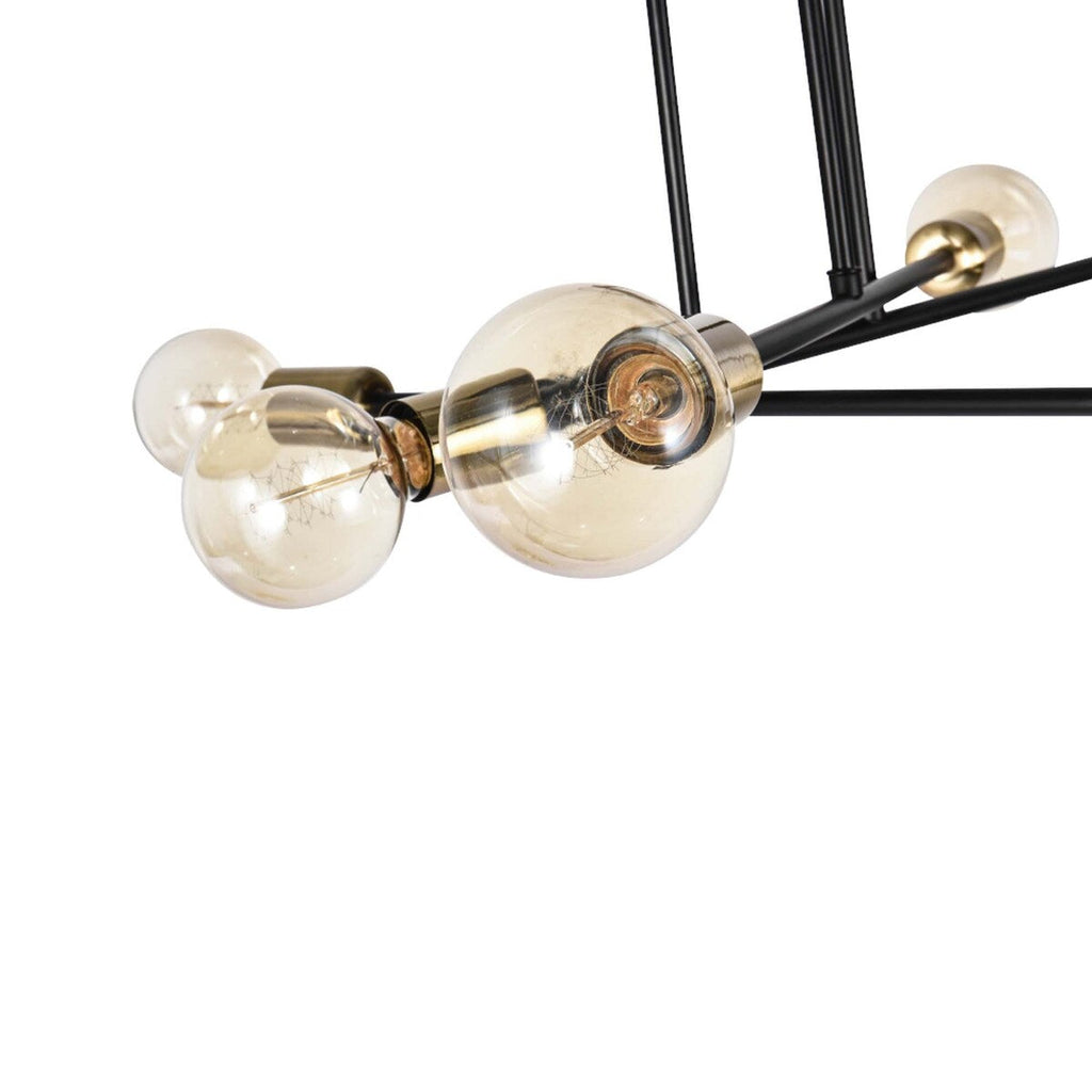 6 - Light Modern Metal 23.62'' Sputnik Semi-Flush Mount Ceiling Light