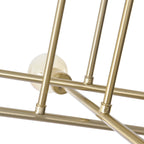 6 - Light Modern Metal 23.62'' Sputnik Semi-Flush Mount Ceiling Light