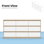 63W 9 Drawer Dresser Accent Dresser for Living Room Bedroom Chest