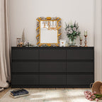 63W 9 Drawer Dresser Accent Dresser for Living Room Bedroom Chest