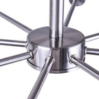 Black/ Gold Sputnik Semi Flush Mount Lamp Close to Ceiling Light Fixture for Living Room/ Kitchen/ Office/ Bedroom/ Foyer