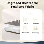 MAISON ARTS 8 PCS Patio Dining Set with 13ft Patio Umbrella