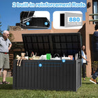 Outdoor Patio Storage Resin Lockable Deck Box