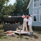 Outdoor Patio Storage Resin Lockable Deck Box