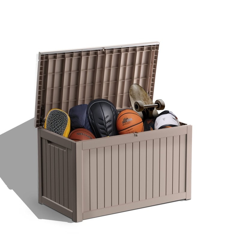 Outdoor Patio Storage Resin Lockable Deck Box