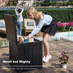 Outdoor Patio Storage Resin Lockable Deck Box