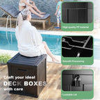 Outdoor Patio Storage Resin Lockable Deck Box