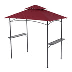 8' x 5' Outdoor Rainproof Grill Gazebo With Double Layer Vented Design