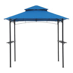 8' x 5' Outdoor Rainproof Grill Gazebo With Double Layer Vented Design
