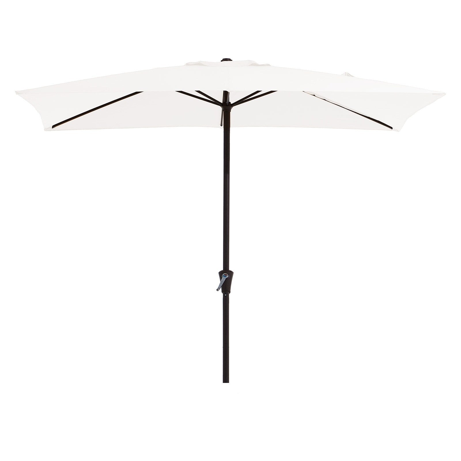 8*10ft Rectangular Patio Market Umbrella with Crank & Tilt，UV-Resistant