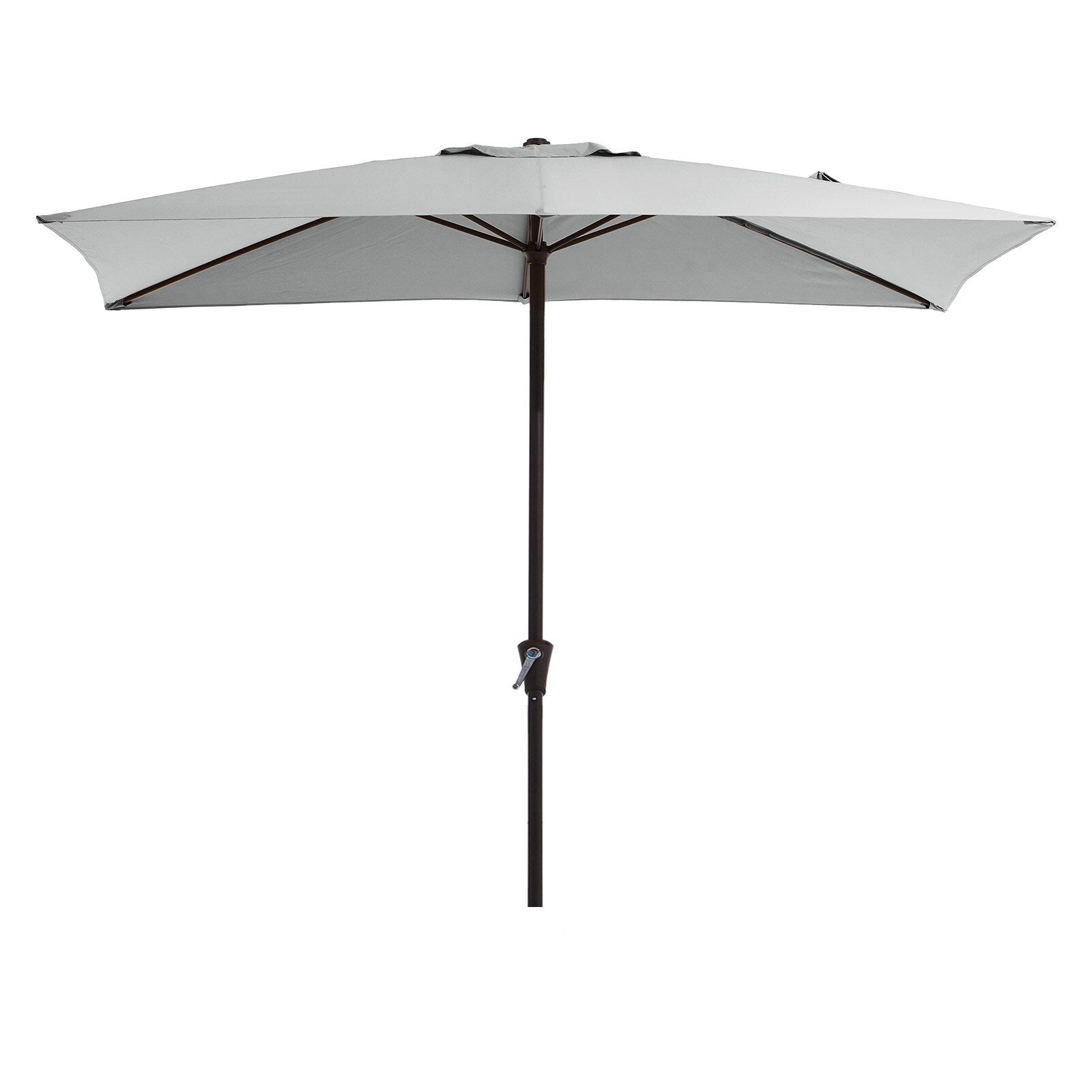 8*10ft Rectangular Patio Market Umbrella with Crank & Tilt，UV-Resistant