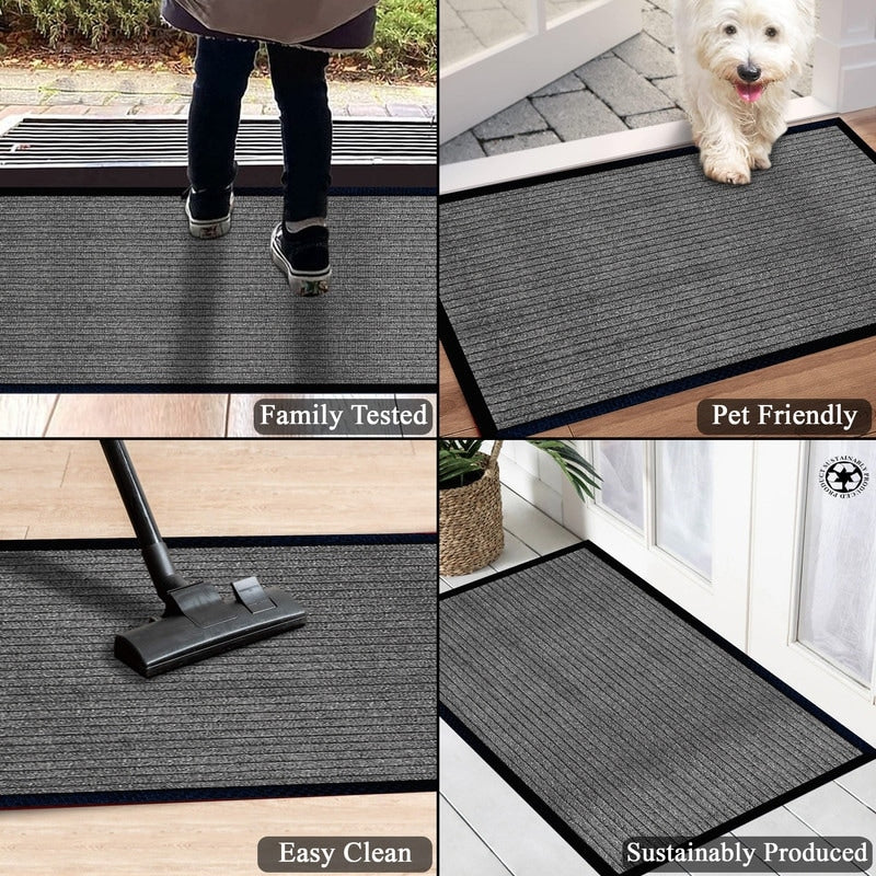 A1HC New Durable and Versatile Polypropylene Rubber Door Mat All Weather Inside Outside Door Mat