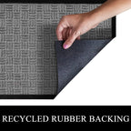 A1HC New Durable and Versatile Polypropylene Rubber Door Mat All Weather Inside Outside Door Mat