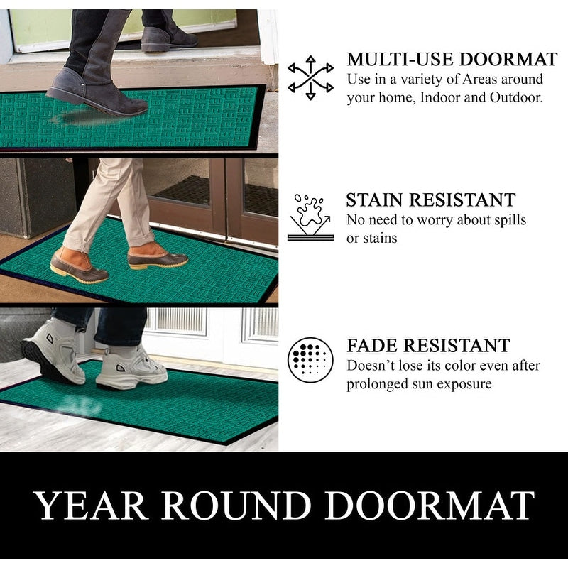 A1HC New Durable and Versatile Polypropylene Rubber Door Mat All Weather Inside Outside Door Mat