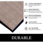 A1HC New Durable and Versatile Polypropylene Rubber Door Mat All Weather Inside Outside Door Mat
