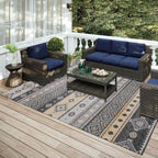 Addison Indoor/ Outdoor Yuma Southwest Boho Washable Rug