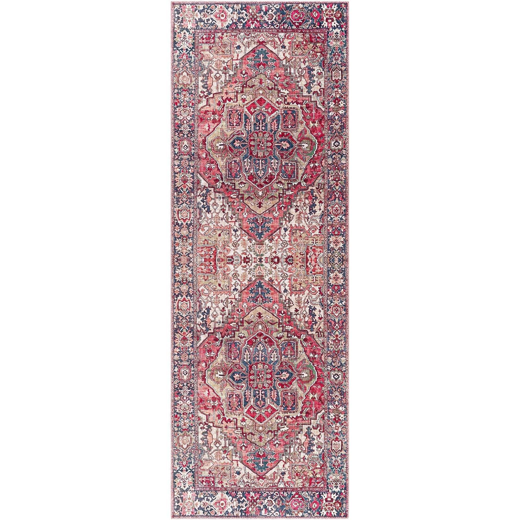 Livabliss Adenia Vintage Medallion Printed Area Rug