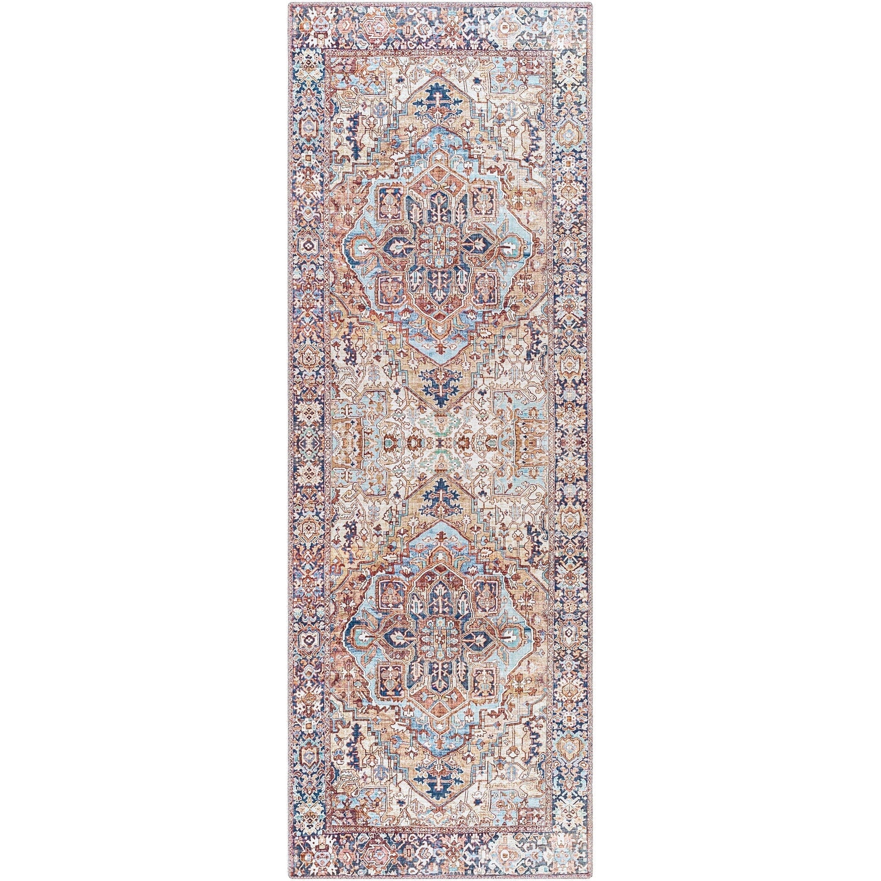 Livabliss Adenia Vintage Medallion Printed Area Rug