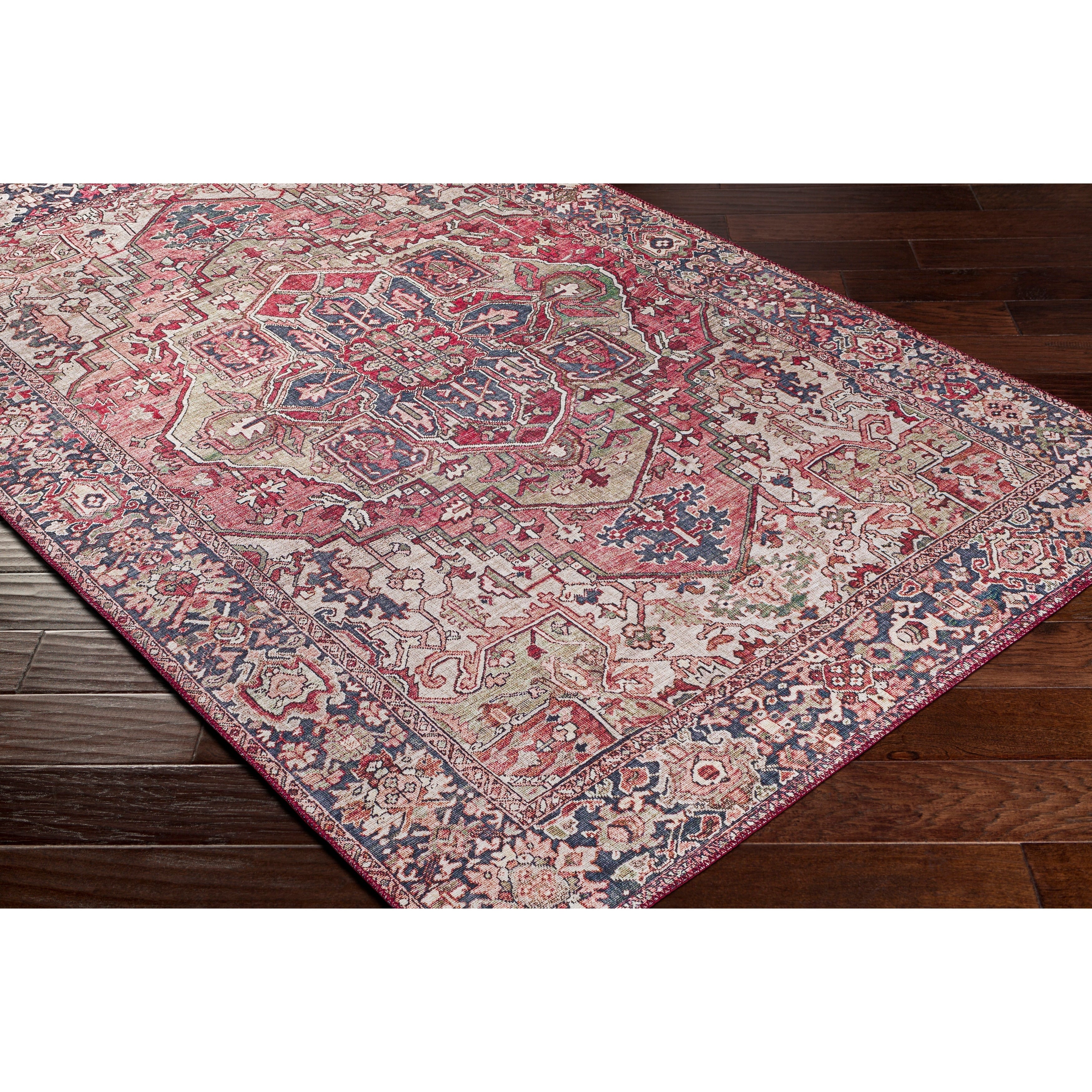 Livabliss Adenia Vintage Medallion Printed Area Rug
