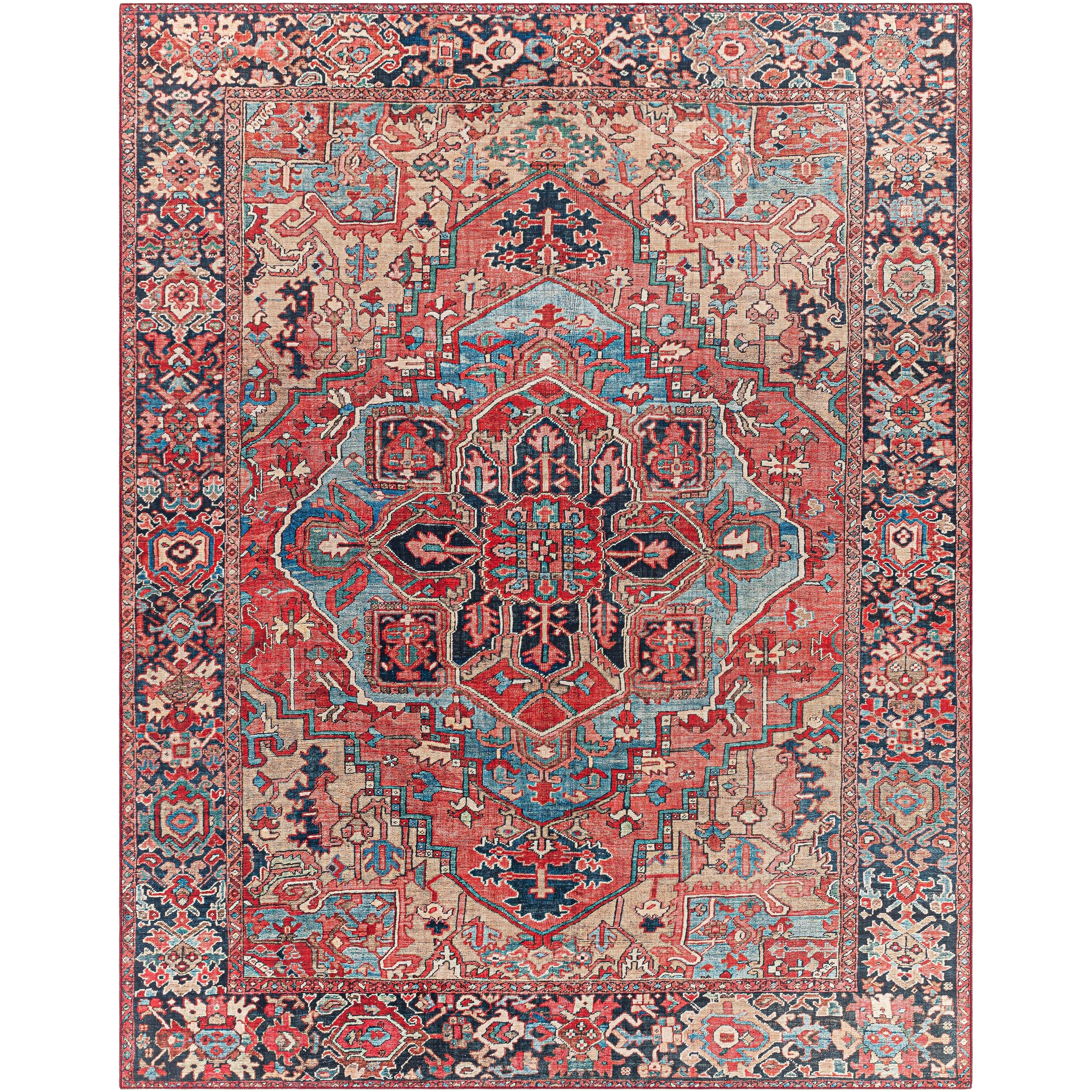 Livabliss Adenia Vintage Medallion Printed Area Rug