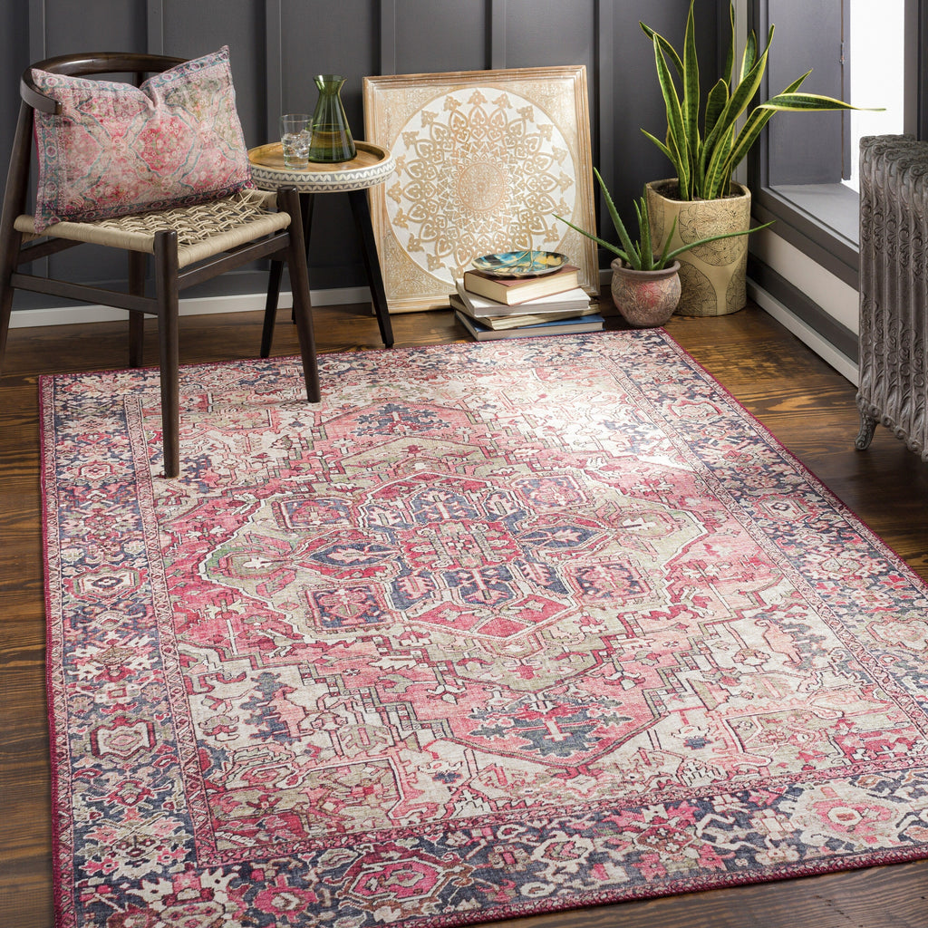 Livabliss Adenia Vintage Medallion Printed Area Rug