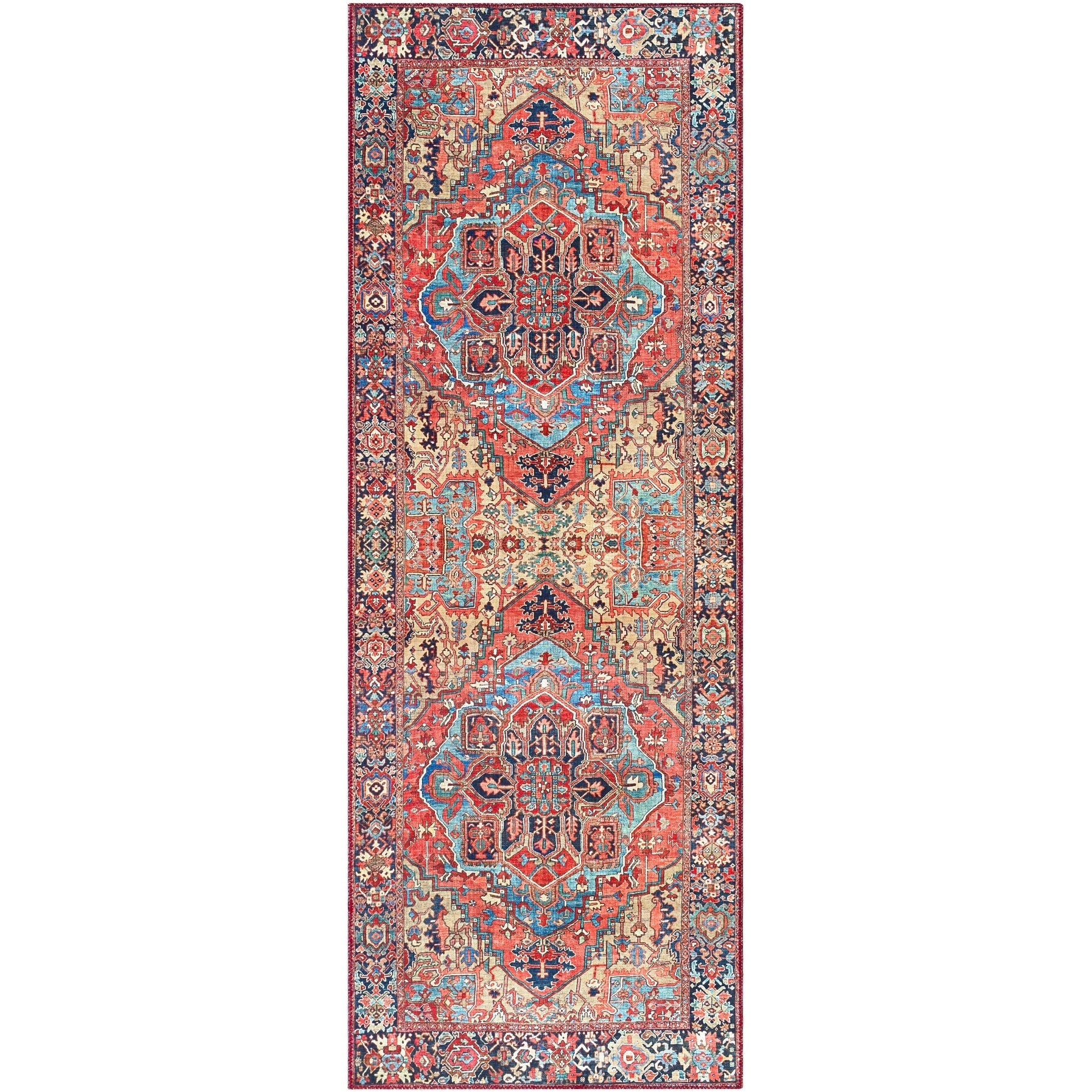 Livabliss Adenia Vintage Medallion Printed Area Rug