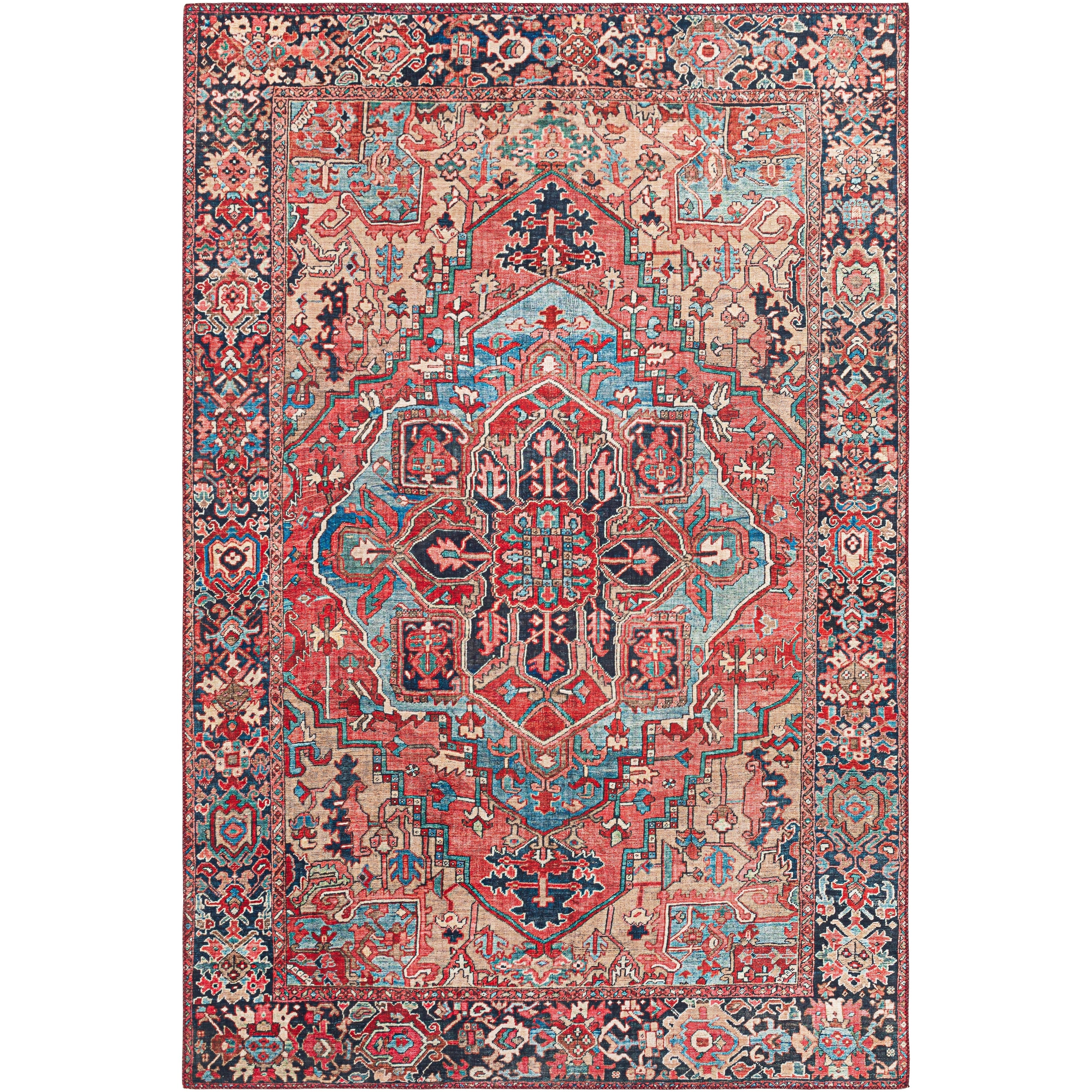 Livabliss Adenia Vintage Medallion Printed Area Rug
