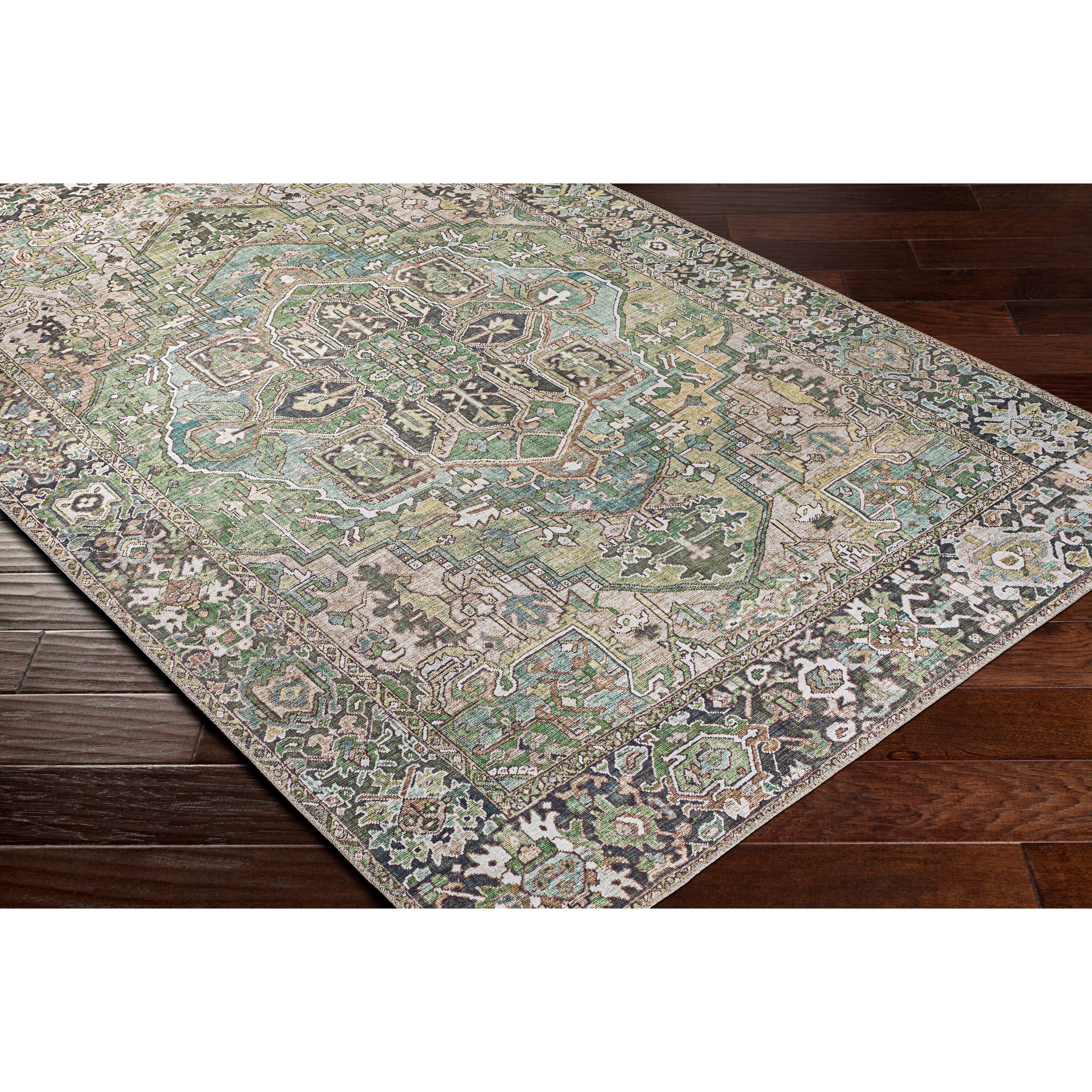 Livabliss Adenia Vintage Medallion Printed Area Rug