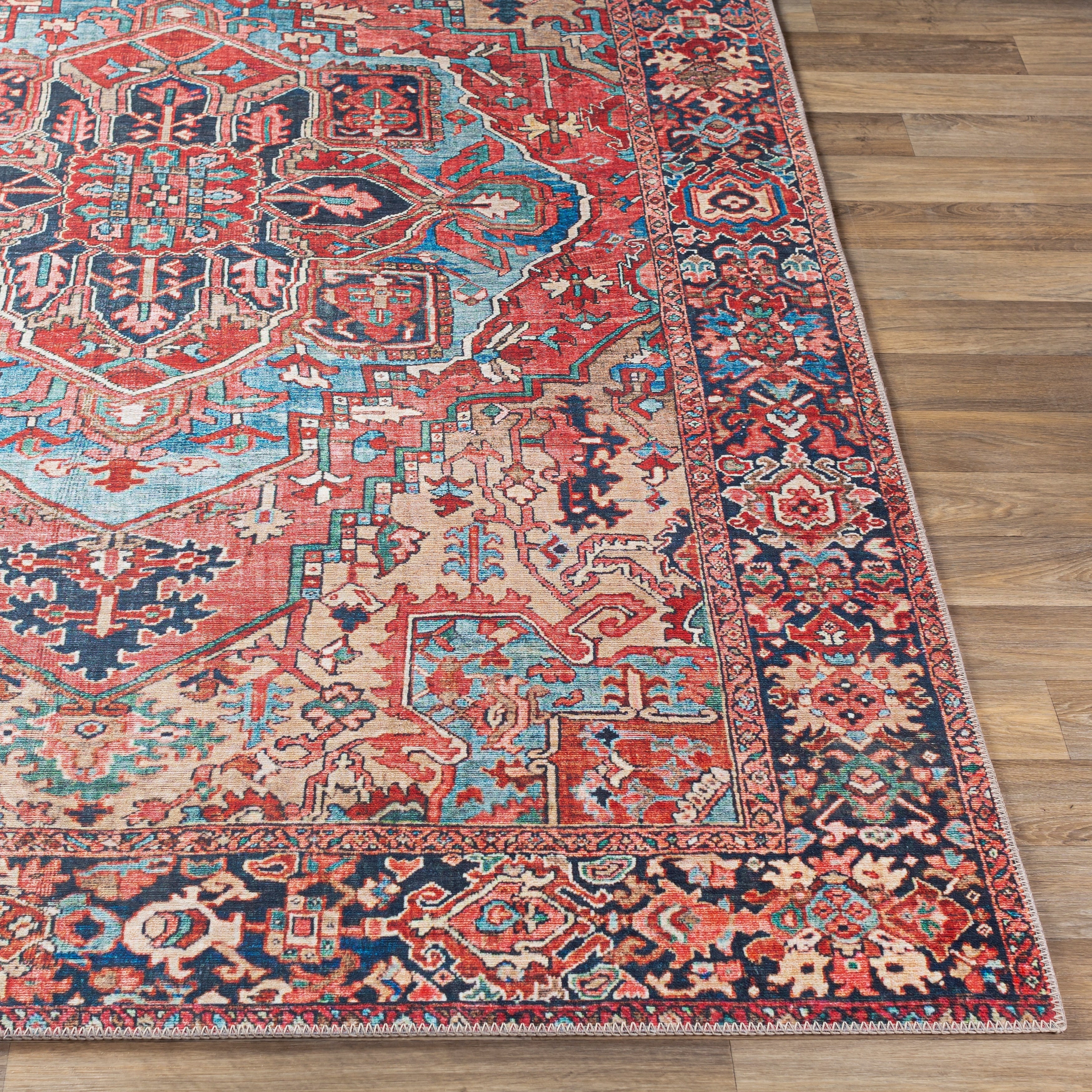 Livabliss Adenia Vintage Medallion Printed Area Rug