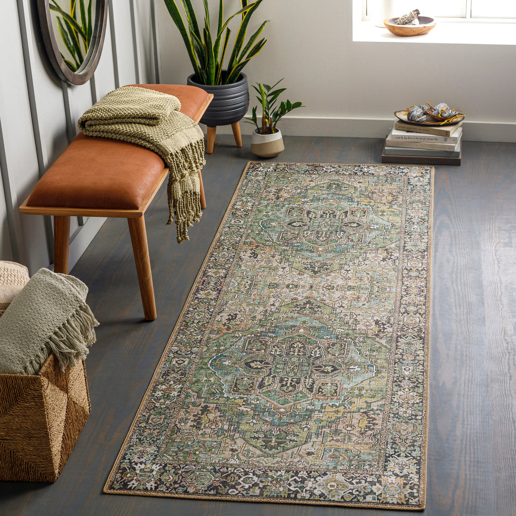 Livabliss Adenia Vintage Medallion Printed Area Rug