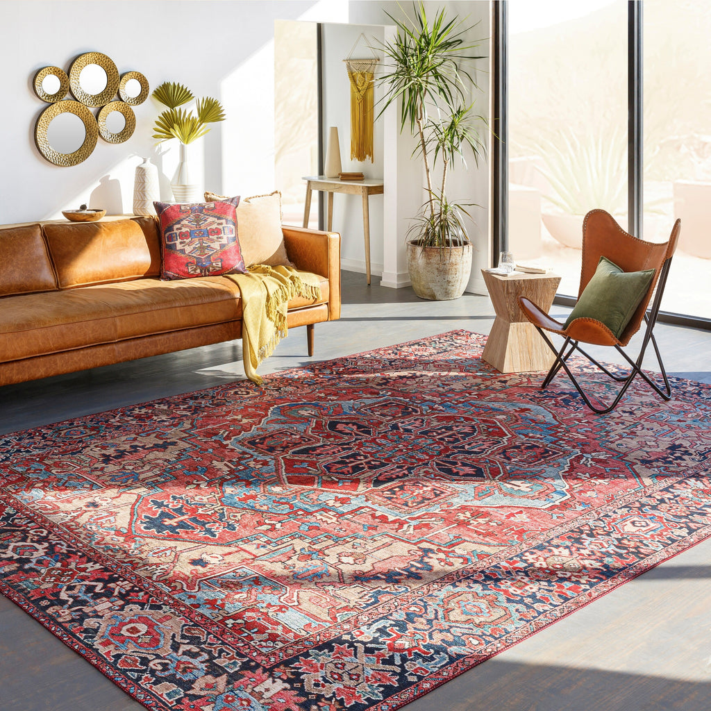 Livabliss Adenia Vintage Medallion Printed Area Rug