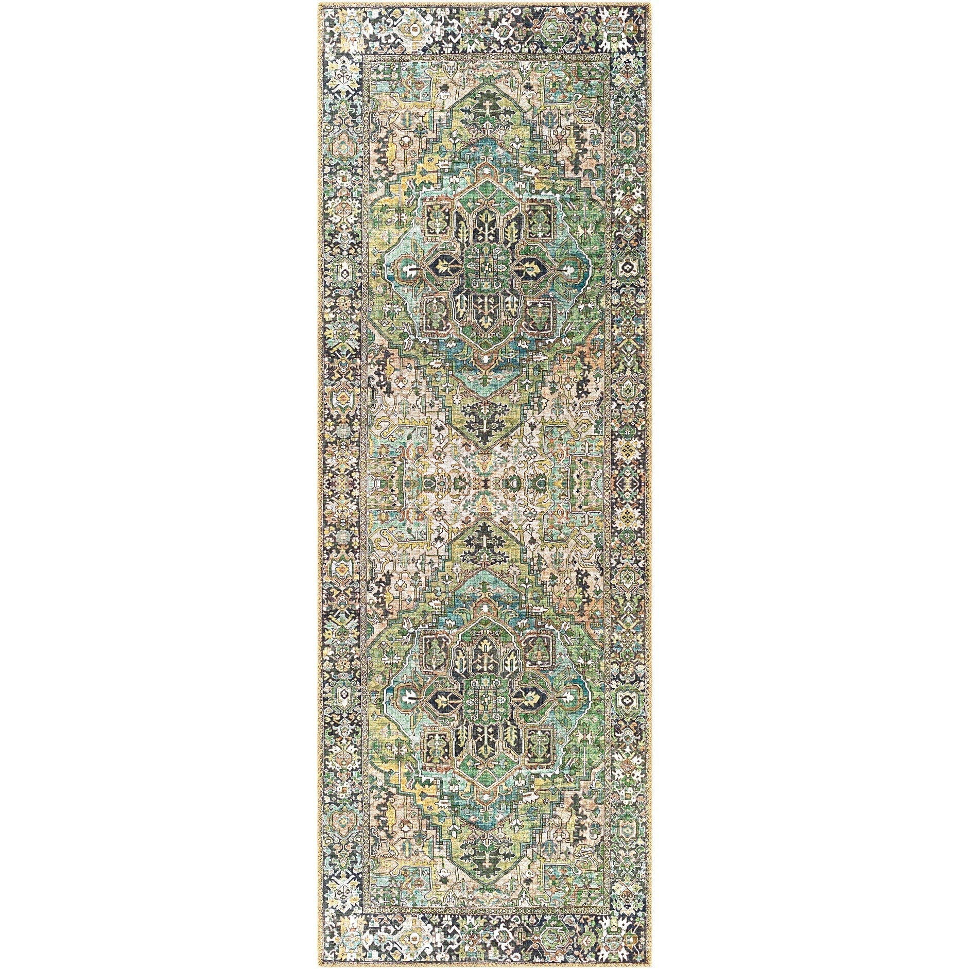 Livabliss Adenia Vintage Medallion Printed Area Rug