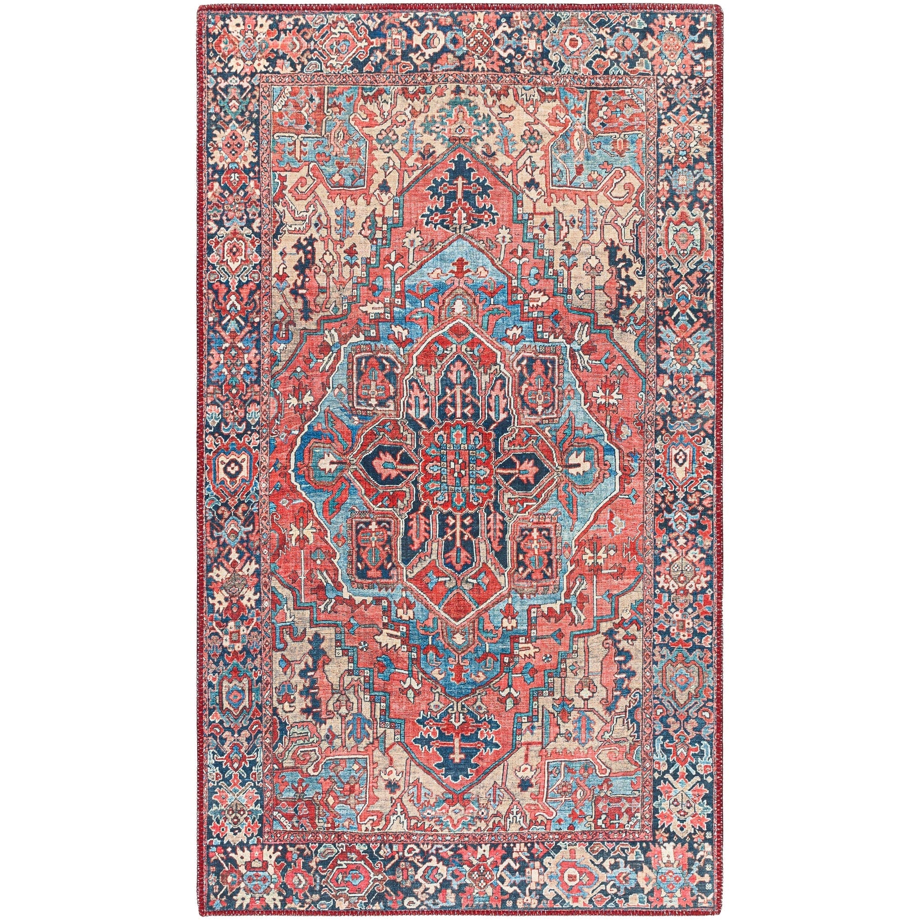 Livabliss Adenia Vintage Medallion Printed Area Rug