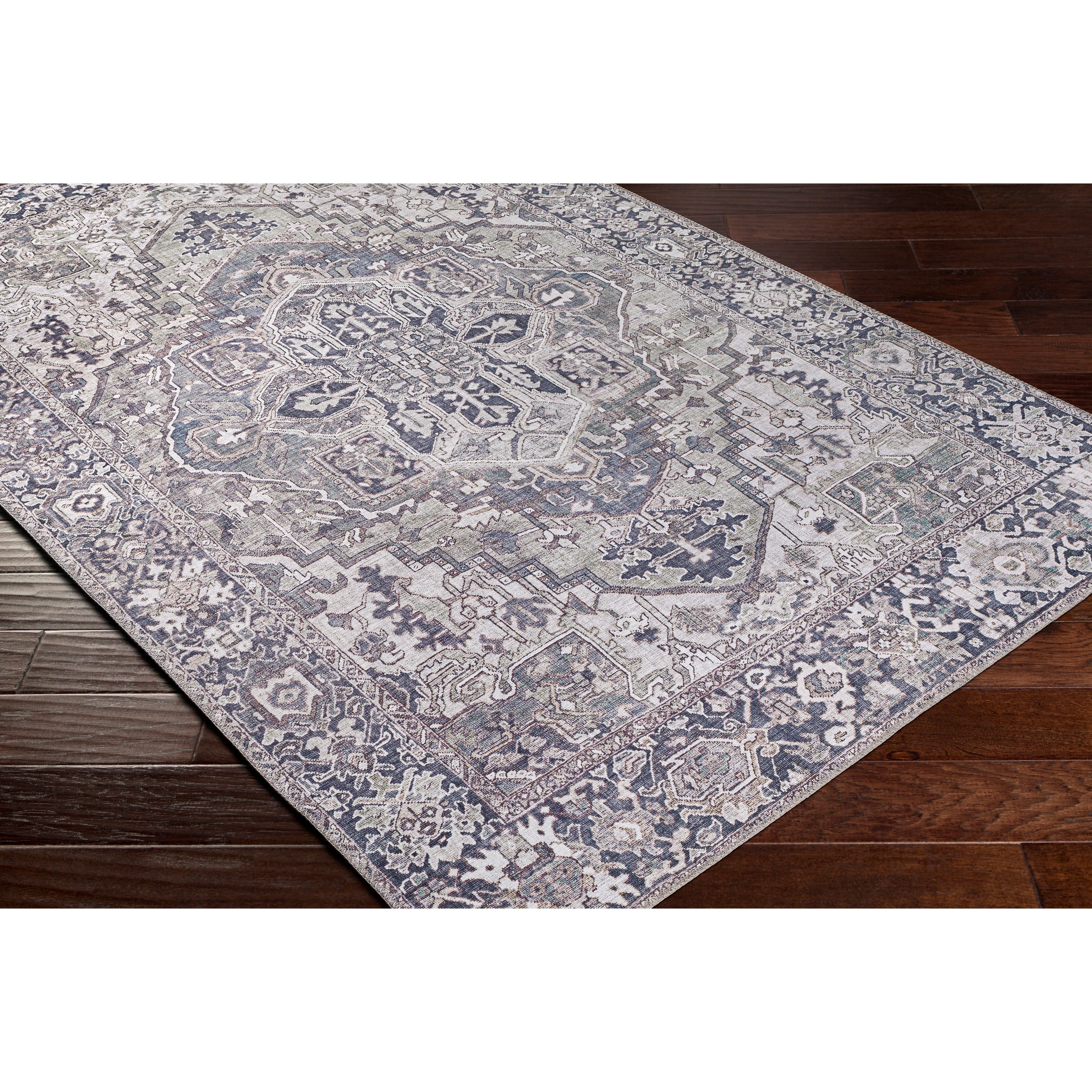 Livabliss Adenia Vintage Medallion Printed Area Rug