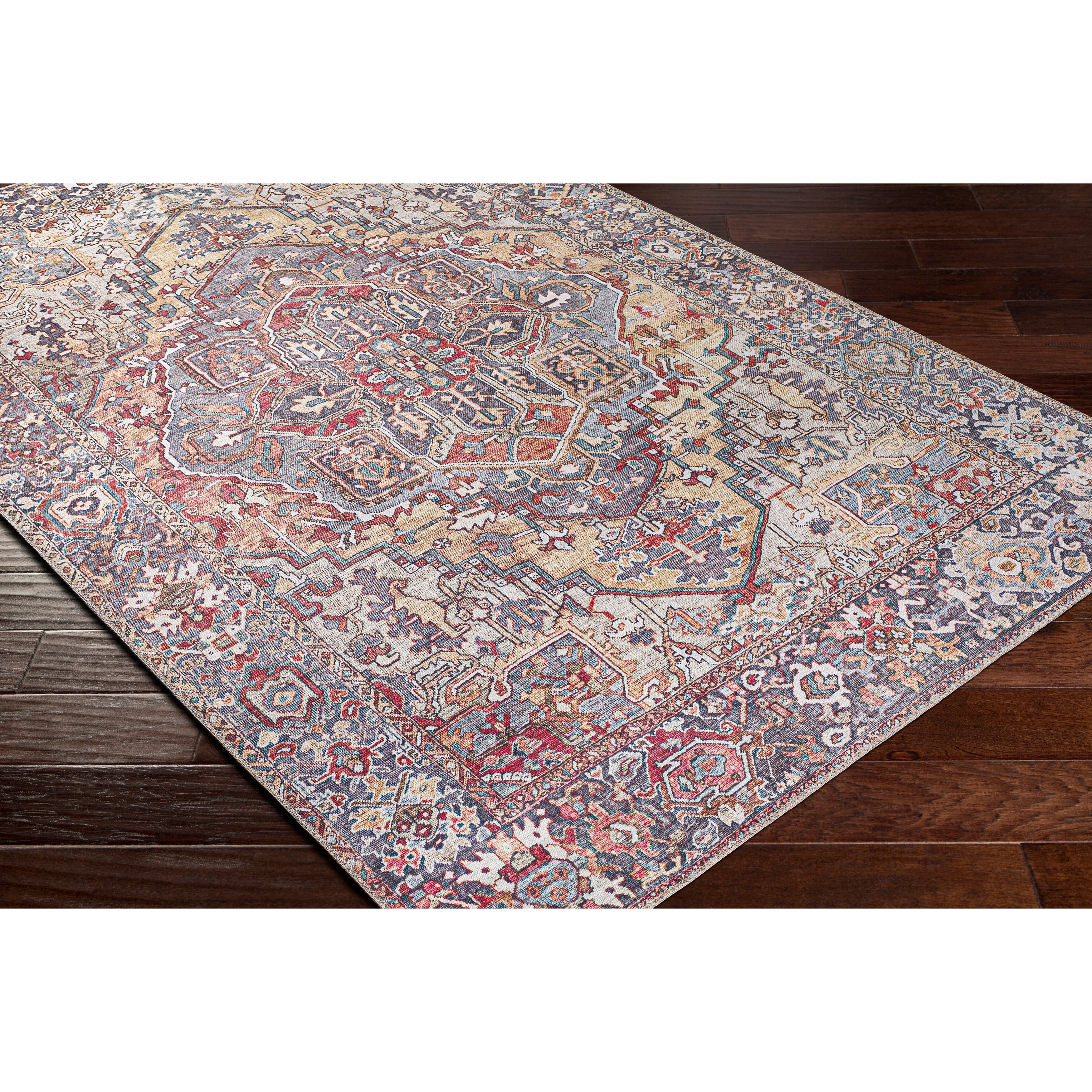 Livabliss Adenia Vintage Medallion Printed Area Rug