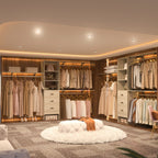 Rackcog 120'' Adjustable Closet Organizer with Drawers, Closet System with DIY Shelves for Reach-in and Walk-in Closet