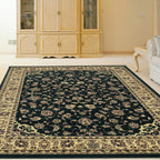 Admire Home Living Caroline Traditional Floral Sarouk Pattern Area Rug