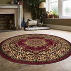 Admire Home Living Caroline Traditional Medallion Area Rug